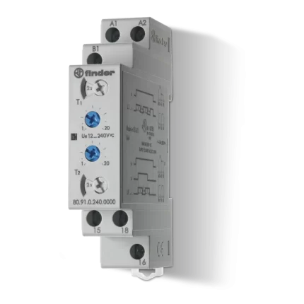 TEMPORIZADOR MODULAR 12 240 AC DC IC SPDT 80.91.0.240.0000